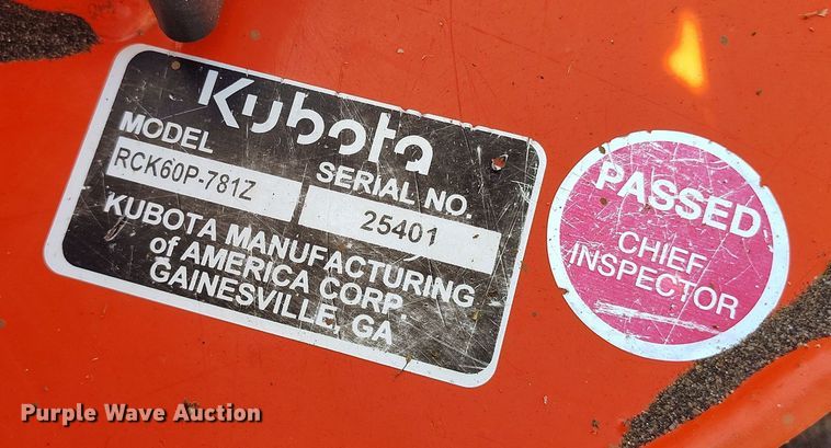 image for item EH0210 2022 Kubota Z726XKW ZTR lawn mower