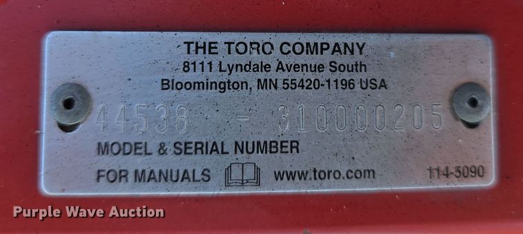 image for item EH8844 Toro Pro Force 44538 turbine blower