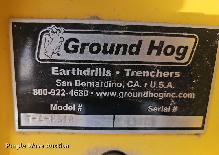 image for item EI8890 Gound Hog T-4-HS18 trencher