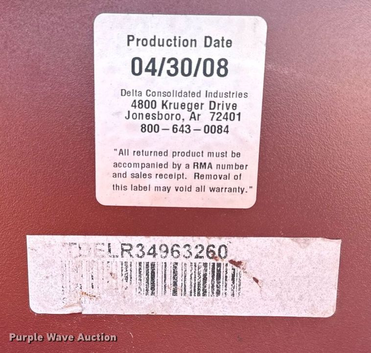 image for item EJ3552 2008 Jobox jobsite box