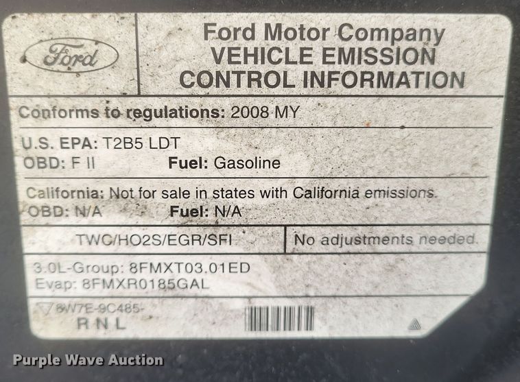 image for item EJ8175 2008 Mercury Mariner SUV