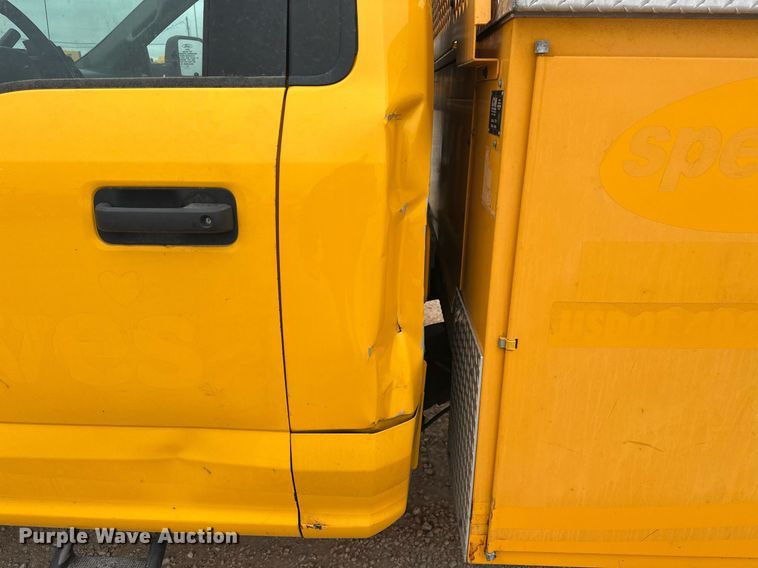 image for item EJ8454 2019 Ford F350 Super Duty XL utility bed pickup truck