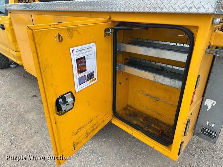 image for item EJ8454 2019 Ford F350 Super Duty XL utility bed pickup truck