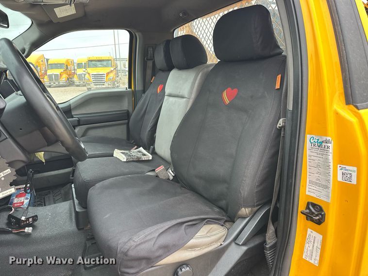 image for item EJ8454 2019 Ford F350 Super Duty XL utility bed pickup truck