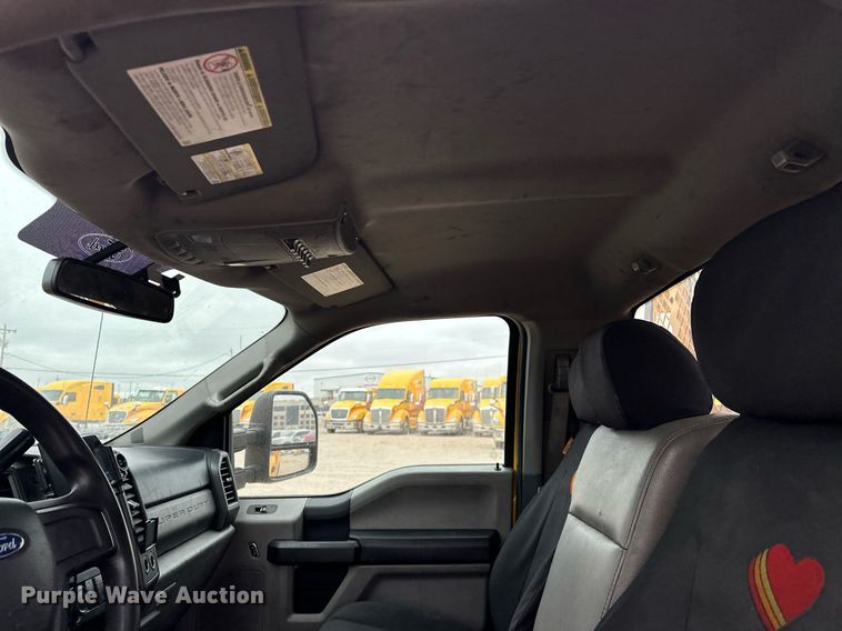 image for item EJ8454 2019 Ford F350 Super Duty XL utility bed pickup truck