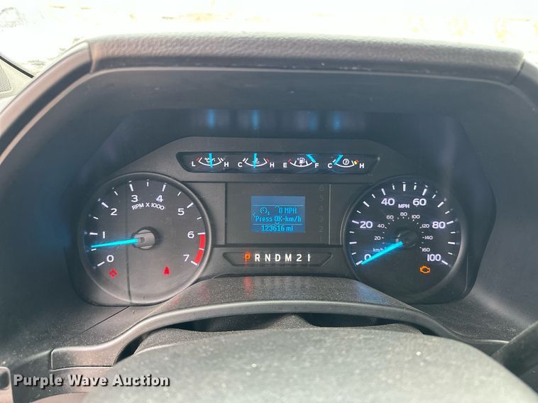 image for item EJ8454 2019 Ford F350 Super Duty XL utility bed pickup truck