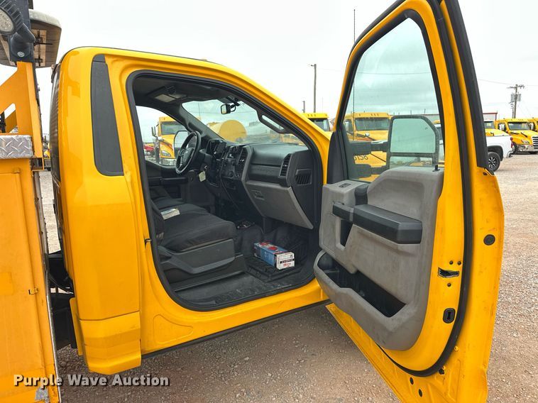 image for item EJ8454 2019 Ford F350 Super Duty XL utility bed pickup truck