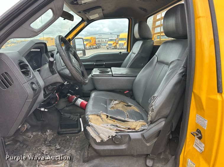 image for item EJ8460 2015 Ford F350 Super Duty XL utility bed pickup truck