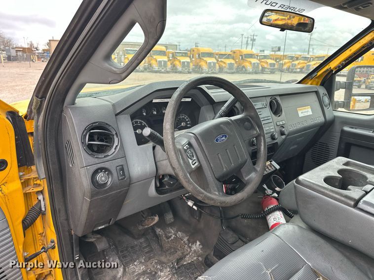 image for item EJ8460 2015 Ford F350 Super Duty XL utility bed pickup truck