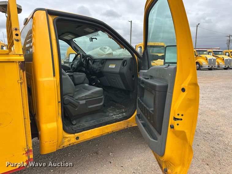 image for item EJ8460 2015 Ford F350 Super Duty XL utility bed pickup truck