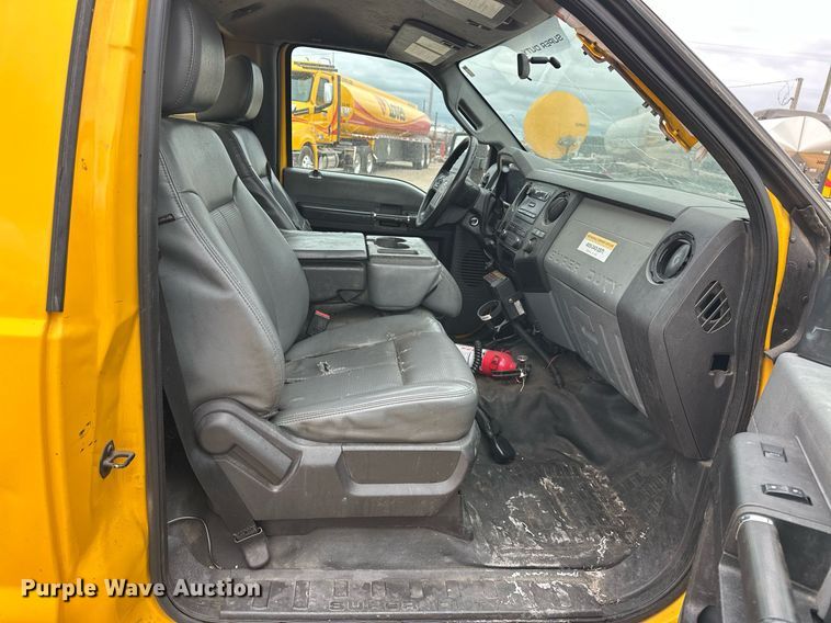 image for item EJ8460 2015 Ford F350 Super Duty XL utility bed pickup truck