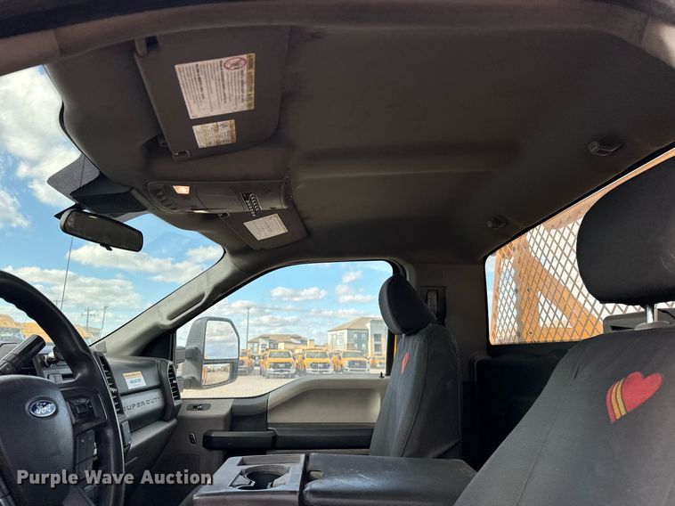 image for item EJ8475 2020 Ford F350 Super Duty XL utility bed pickup truck