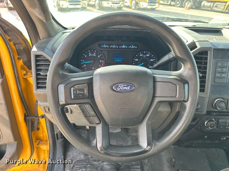 image for item EJ8476 2018 Ford F350 Super Duty XL utility bed pickup truck