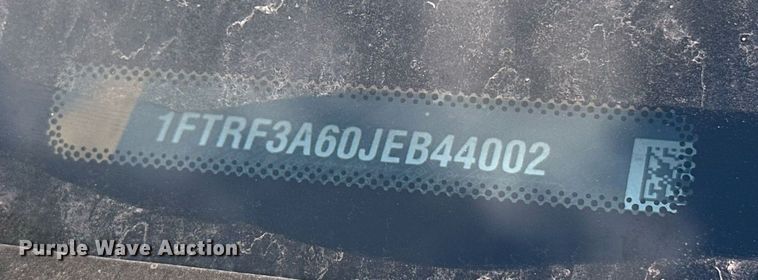 image for item EJ8476 2018 Ford F350 Super Duty XL utility bed pickup truck