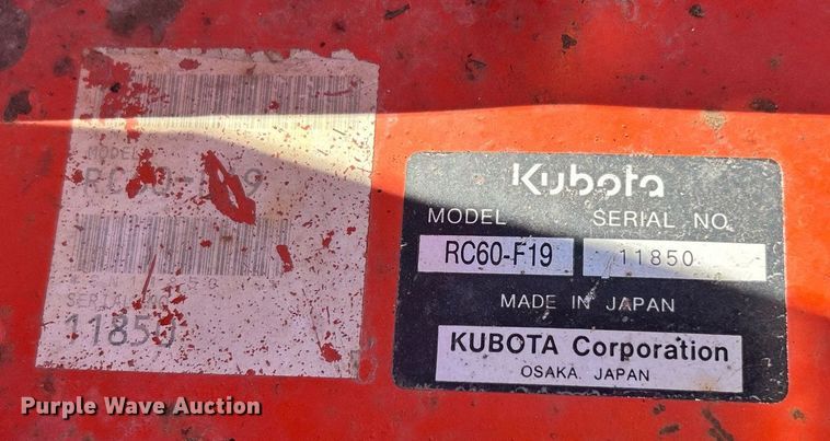 image for item EK2758 Kubota GF1800 ZTR lawn mower