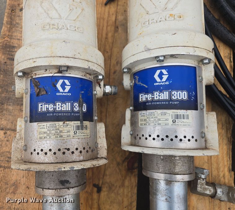 image for item EK5103 (3) Graco Fireball 300 hydraulic oil pumps