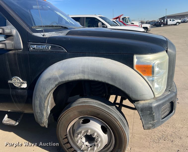 image for item EL5699 2011 Ford F550 Super Duty XL flatbed truck