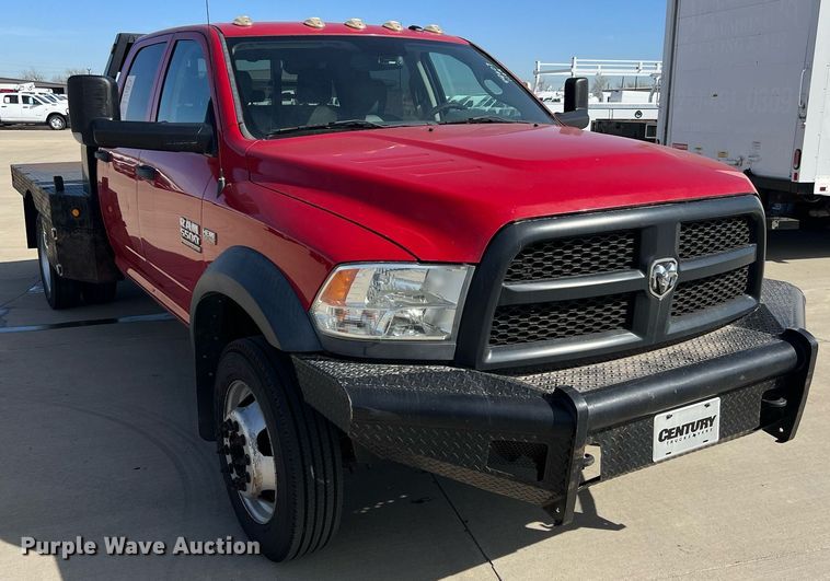 image for item EL5701 2015 Dodge Ram 5500 Crew Cab flatbed truck