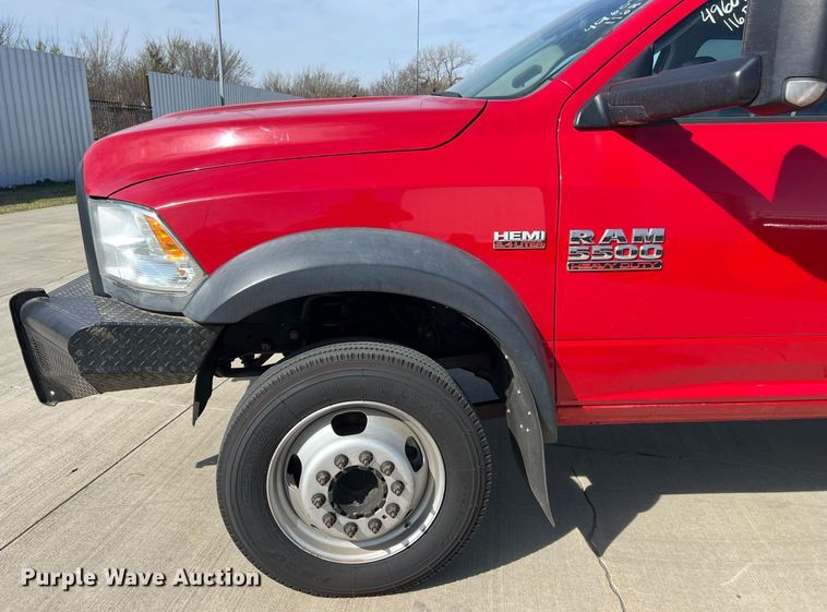 image for item EL5701 2015 Dodge Ram 5500 Crew Cab flatbed truck