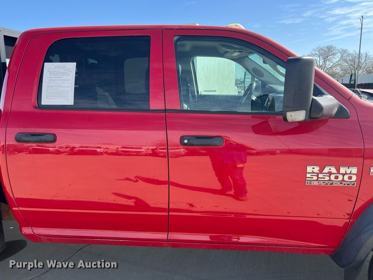 image for item EL5701 2015 Dodge Ram 5500 Crew Cab flatbed truck