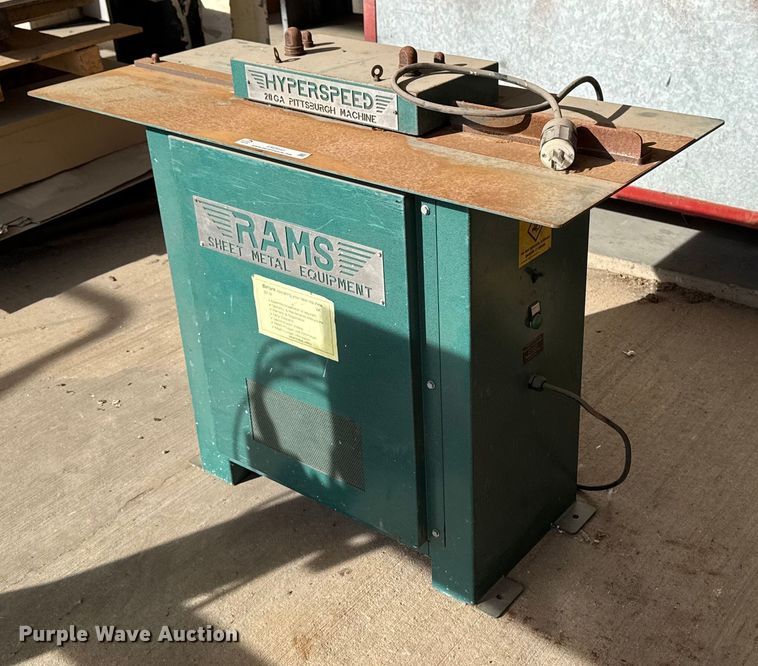 image for item EM3643 Rams Sheet Metal Equipment RAMS 2012 sheet metal bending machine