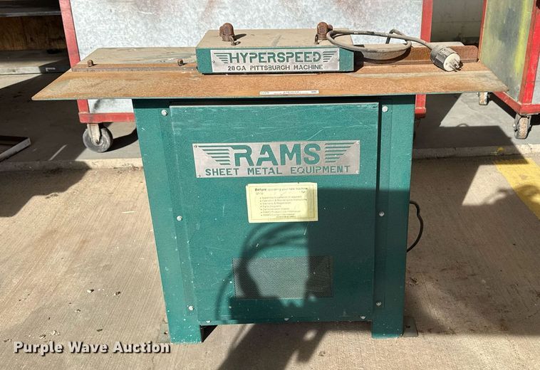 image for item EM3643 Rams Sheet Metal Equipment RAMS 2012 sheet metal bending machine