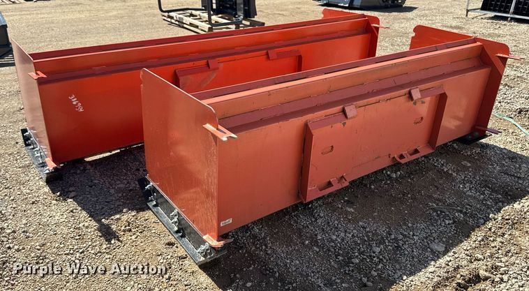 image for item EM3670 (2) skid steer snow pushers