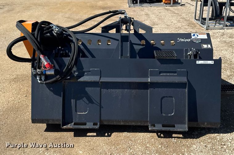 image for item EM3674 2023 Landhonor LR-12-72W skid steer landscape rake