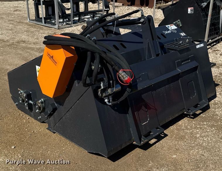 image for item EM3674 2023 Landhonor LR-12-72W skid steer landscape rake