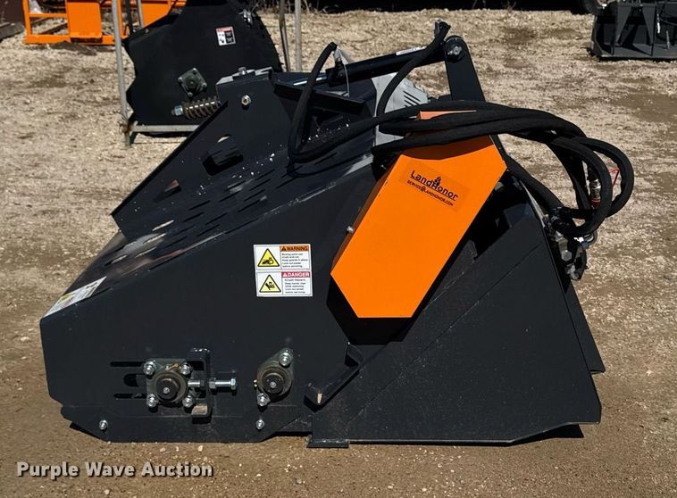 image for item EM3674 2023 Landhonor LR-12-72W skid steer landscape rake