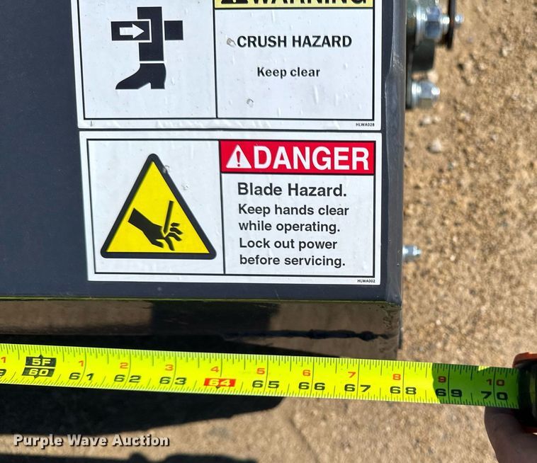 image for item EM3674 2023 Landhonor LR-12-72W skid steer landscape rake