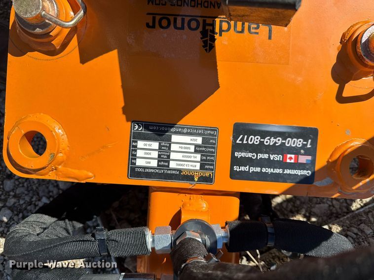 image for item EM3677 2024 Landhonor RTH-13-2000G skid steer rotating grapple