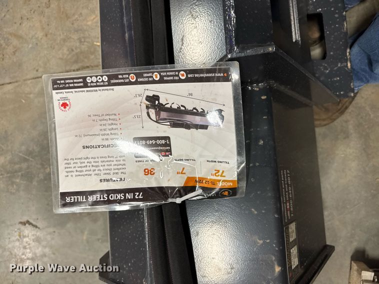 image for item EM3688 2025 Wolverine TL-12-72W skid steer tiller