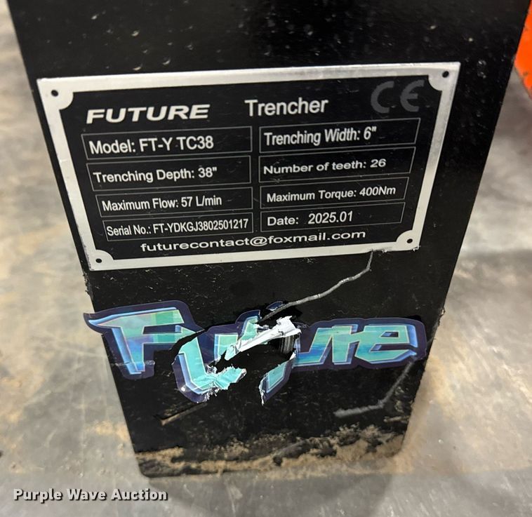 image for item EM3690 2025 Future FT-Y TC38 skid steer trencher