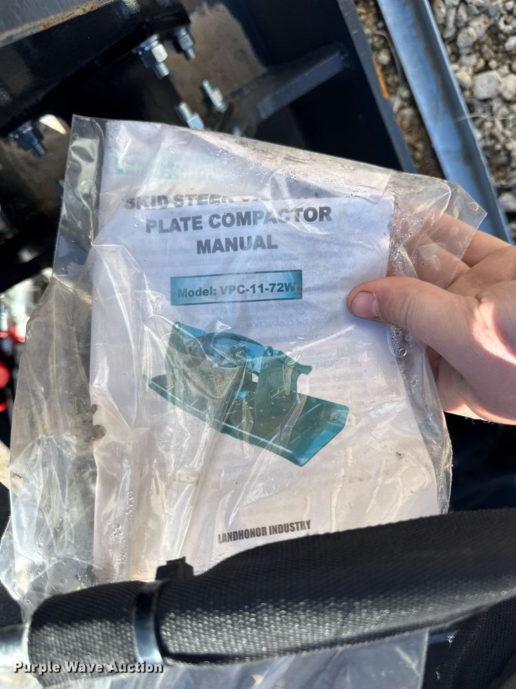 image for item EM3702 2023 Landhonor VPc-11-72W skid steer plate compactor