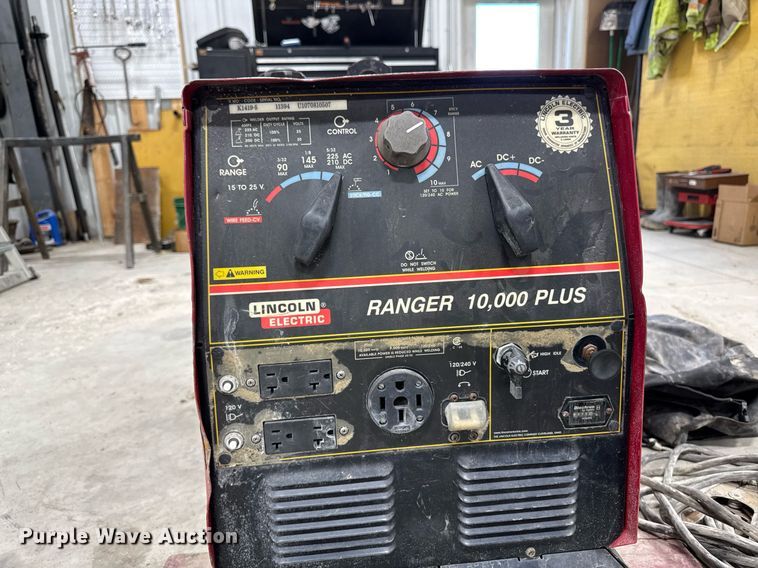 image for item EM3707 Lincoln Electric Ranger 10,000 plus welder/generator