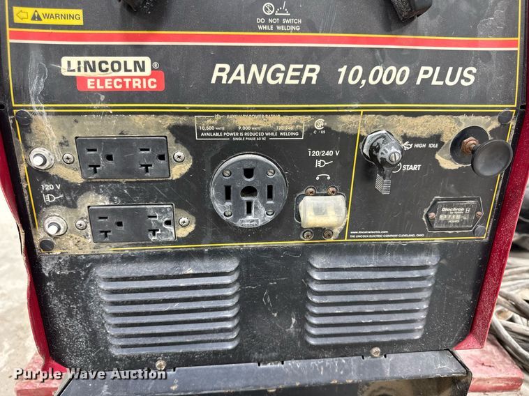 image for item EM3707 Lincoln Electric Ranger 10,000 plus welder/generator
