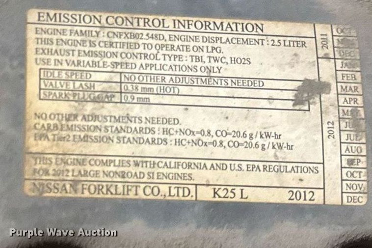 image for item EM3716 Caterpillar 2C6500 forklift