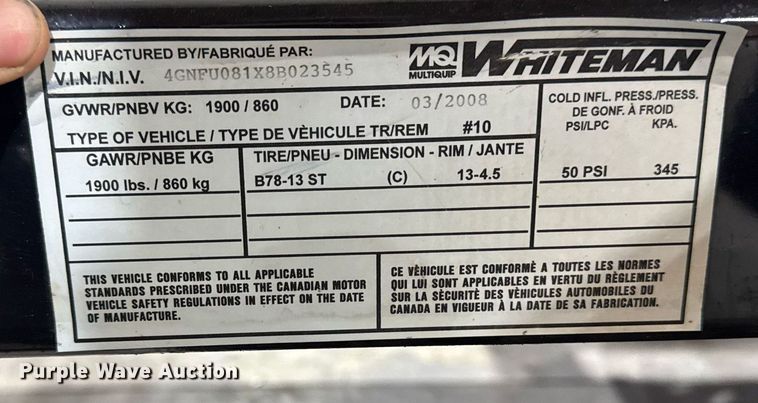 image for item EM3732 2008 Multiquip DA-7000SSA generator