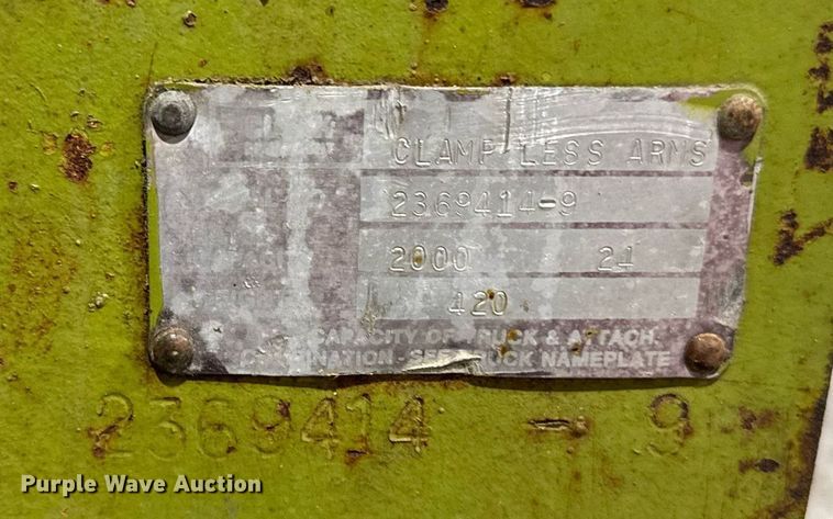 image for item EM3735 Clarke Clamp Less Arms forklift clamp