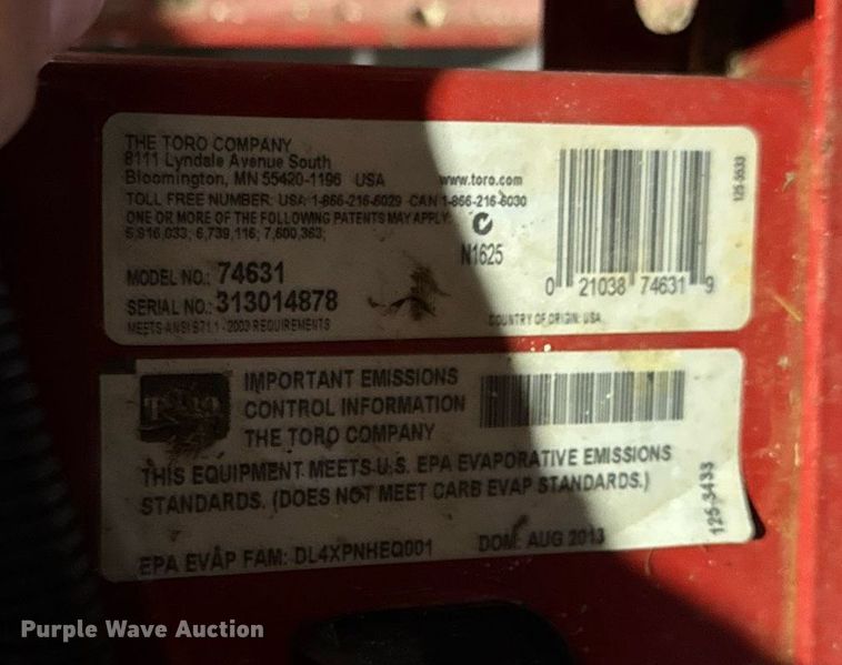 image for item EM3736 Toro Timecutter SS 5000 ZTR lawn mower