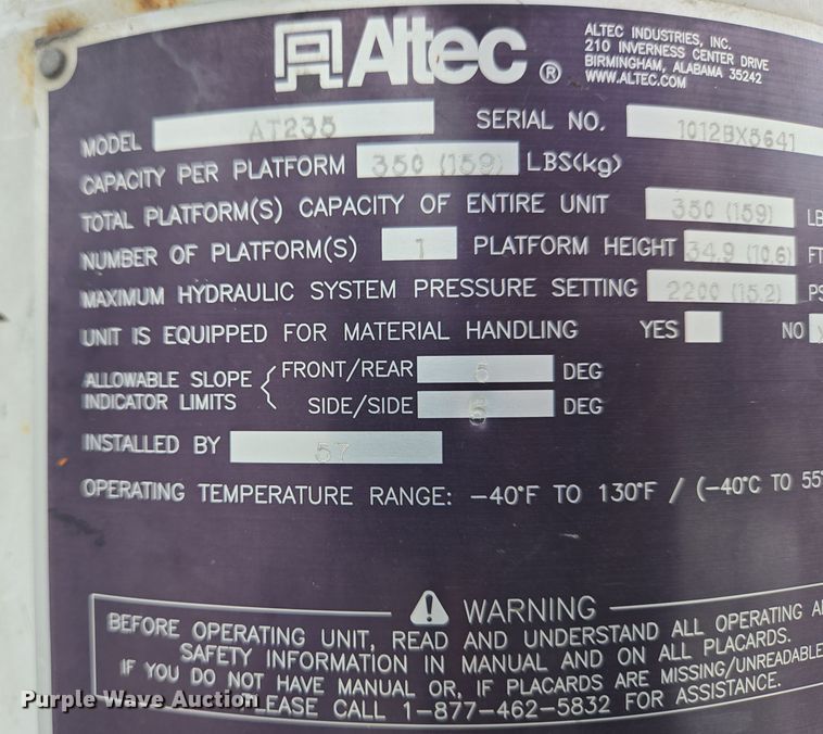 image for item EM6007 2012 Ford F450 Super Duty XL bucket truck