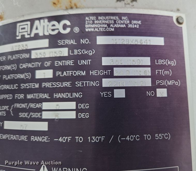 image for item EM6007 2012 Ford F450 Super Duty XL bucket truck