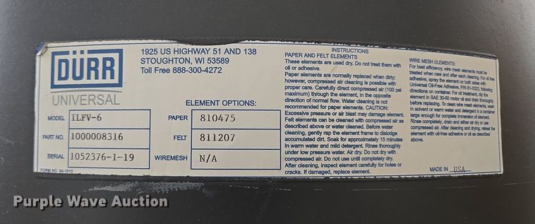 image for item EN3564 2019 Multicam Turbo-Vac vacuum pump