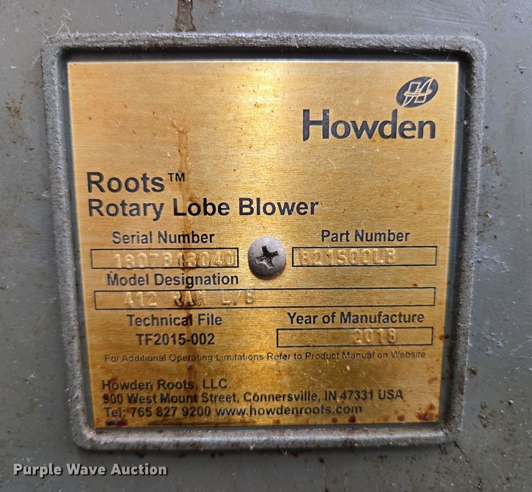 image for item EN3564 2019 Multicam Turbo-Vac vacuum pump