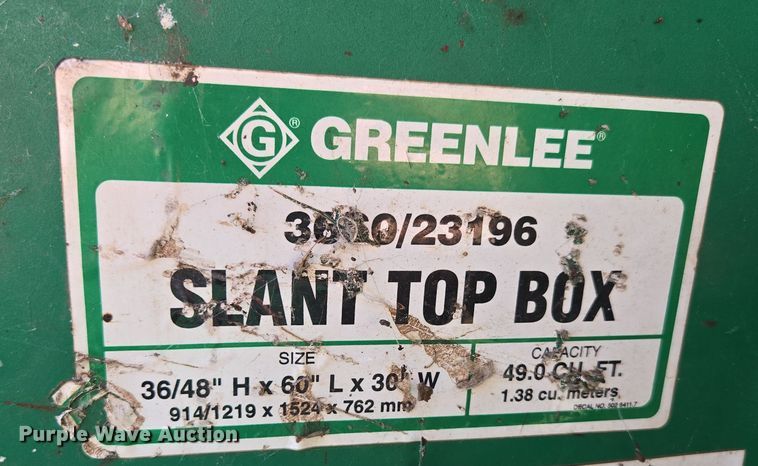 image for item EN3565 Greenlee 3660/23196 toolbox