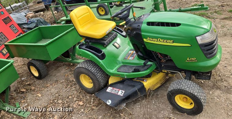 image for item EN8847 John Deere L110A lawn mower