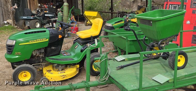 image for item EN8847 John Deere L110A lawn mower