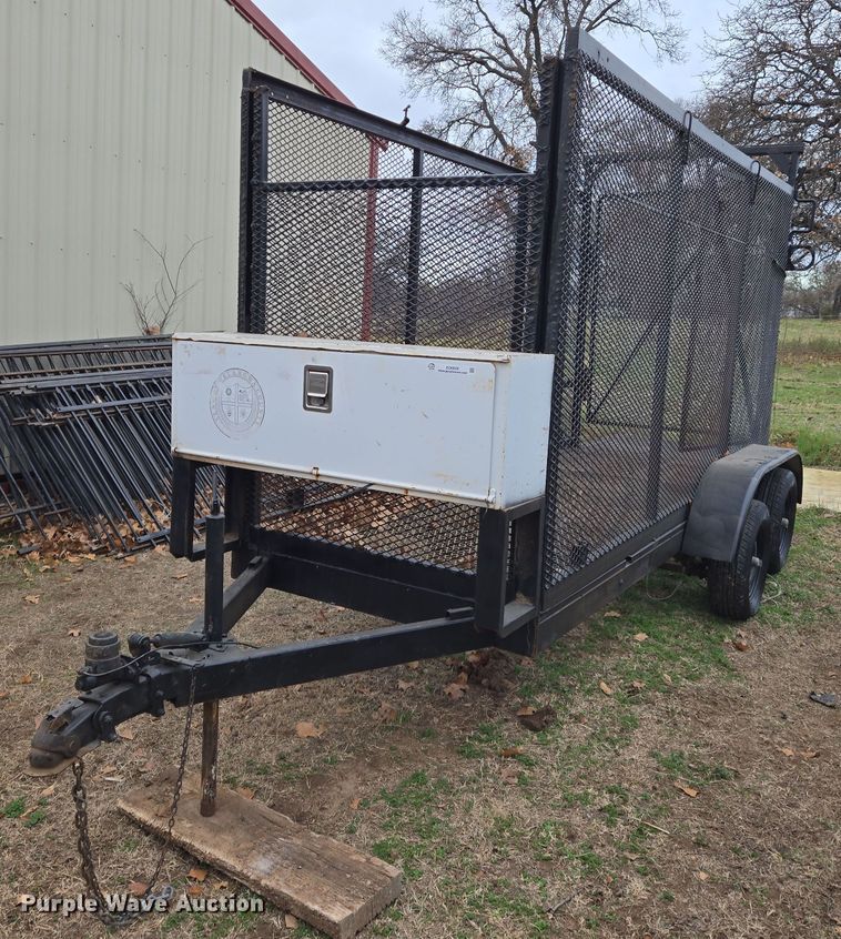 image for item EO0626 Shop built utility trailer