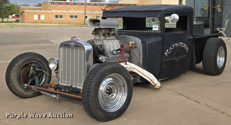 image for item EO0630 1929 Chevrolet Roadster rat rod pickup truck